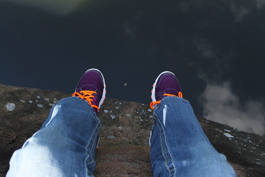 low section, personal perspective, human leg, shoe, body part HD wallpaper