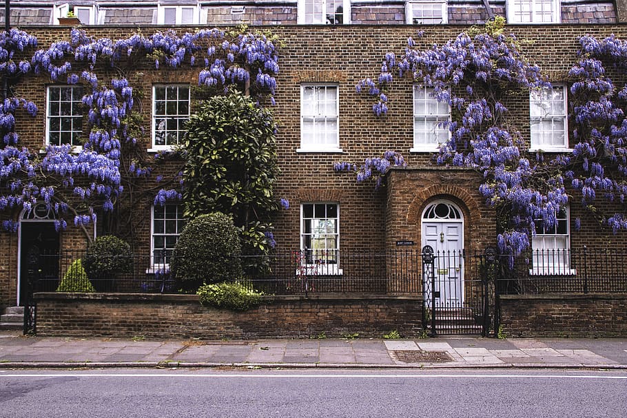 brown brick building, building exterior, architecture, built structure HD wallpaper