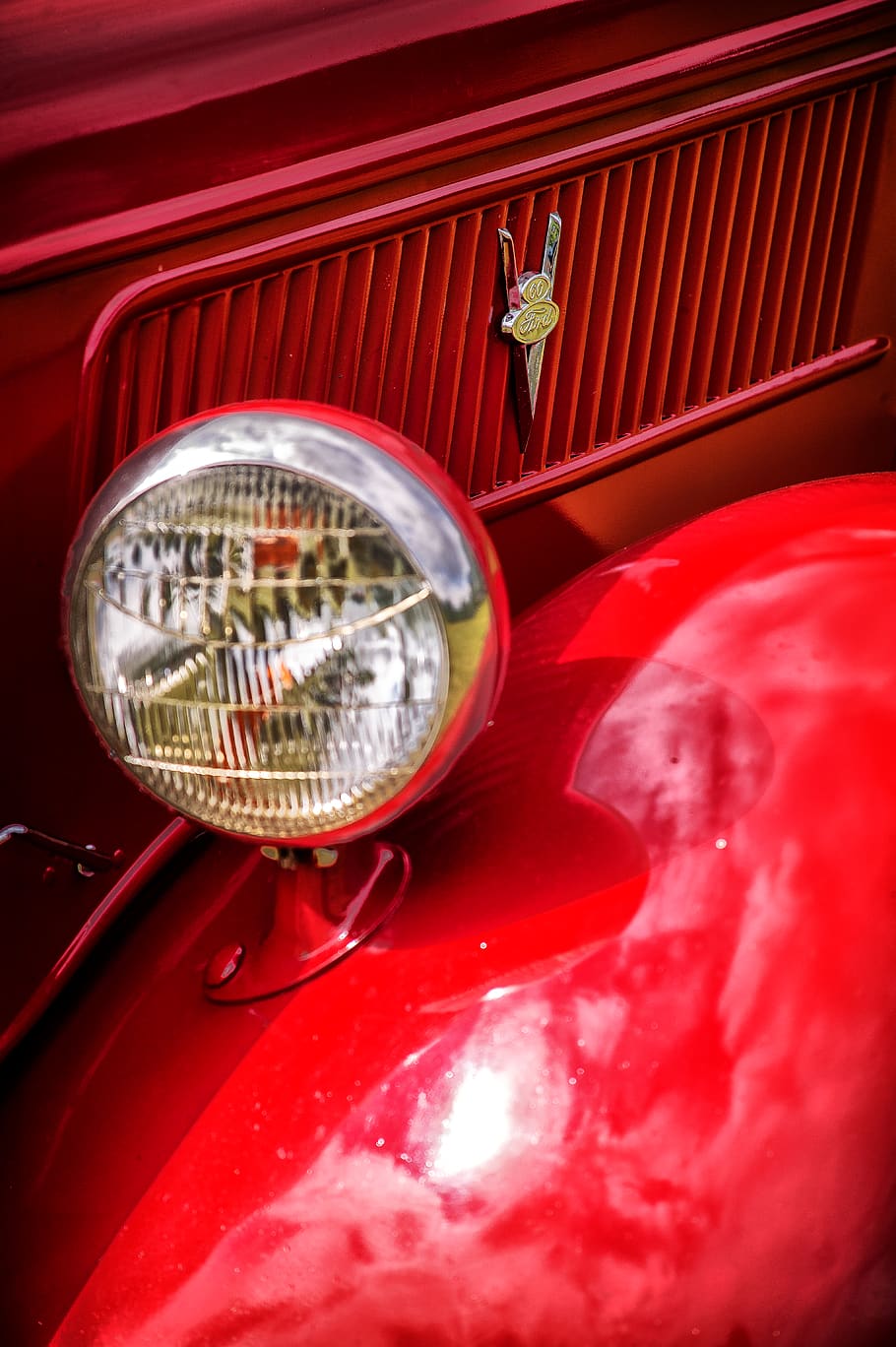 vintage vehicle headlight, symbol, trademark, logo, grille, transportation HD wallpaper