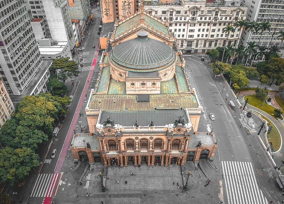 teatromunicipal, saopaulo, sp, brasil, centro, drone, djispark