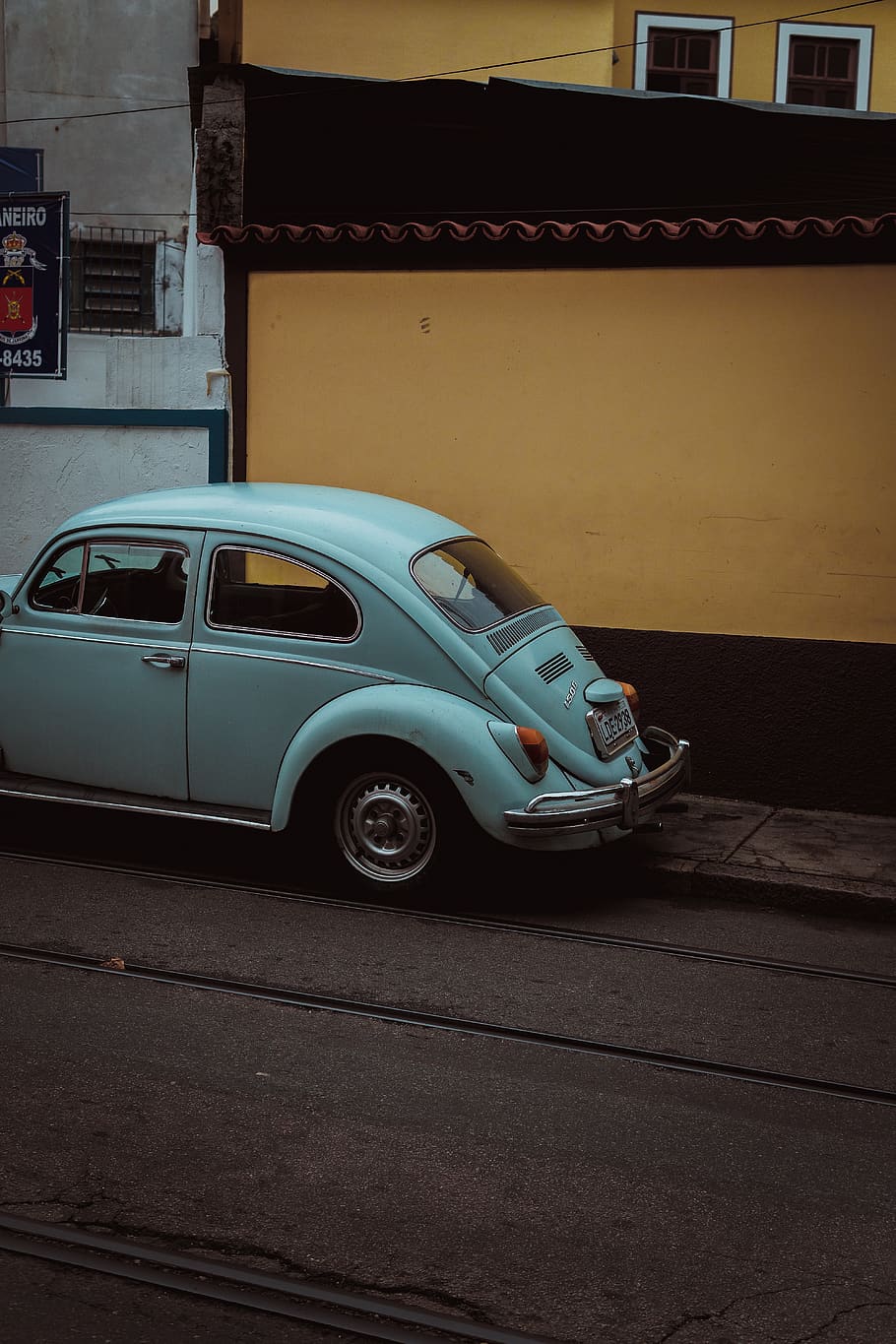 teal Volkswagen Beetle Type 1, mode of transportation, car, motor vehicle HD wallpaper