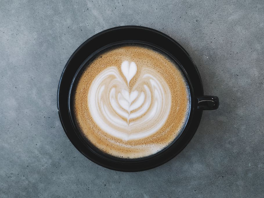 beverage, drink, coffee cup, latte, coffee art, brunch, drinks HD wallpaper