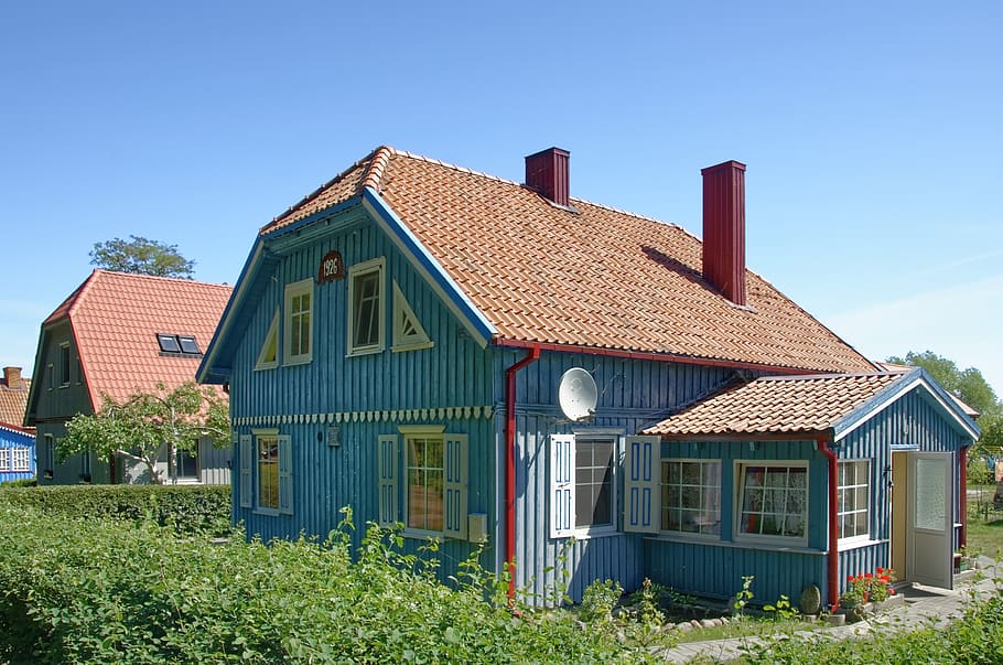 lithuania, house, nida, curonian spit, historically, baltic states HD wallpaper