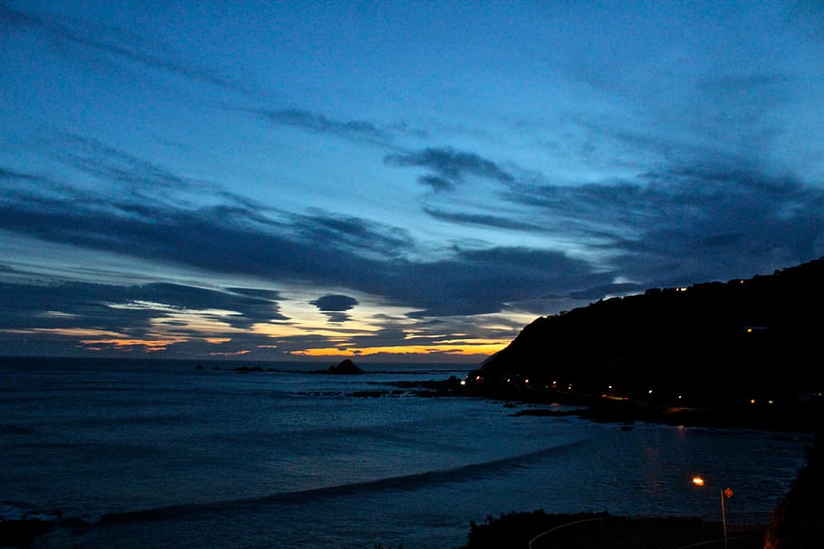 sky, water, cloud - sky, sunset, sea, scenics - nature, beauty in nature HD wallpaper