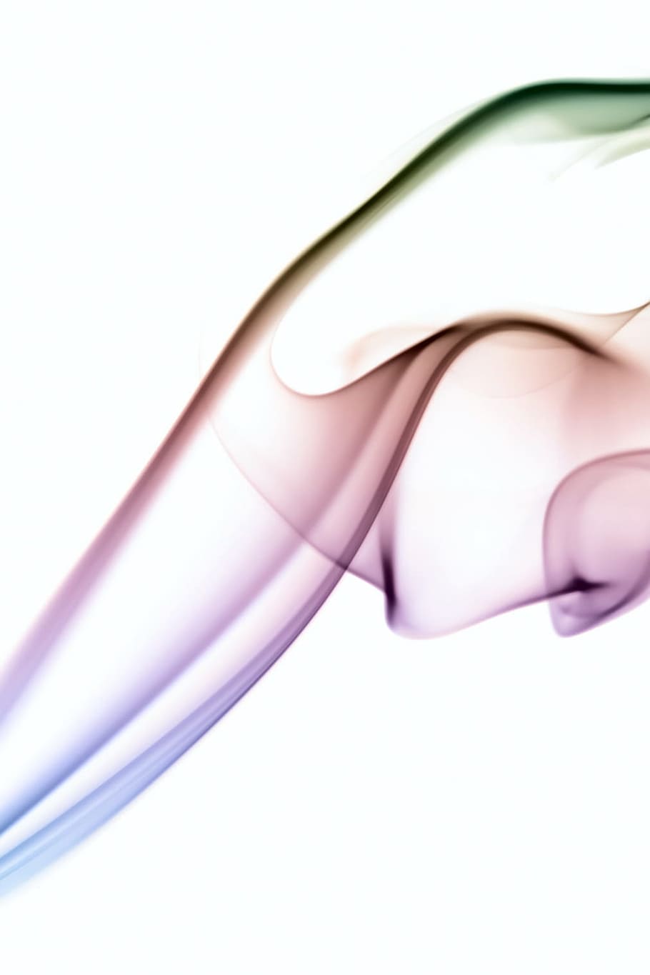 smoke, soft, isolated, trail, form, silky, white, flow, aroma HD wallpaper
