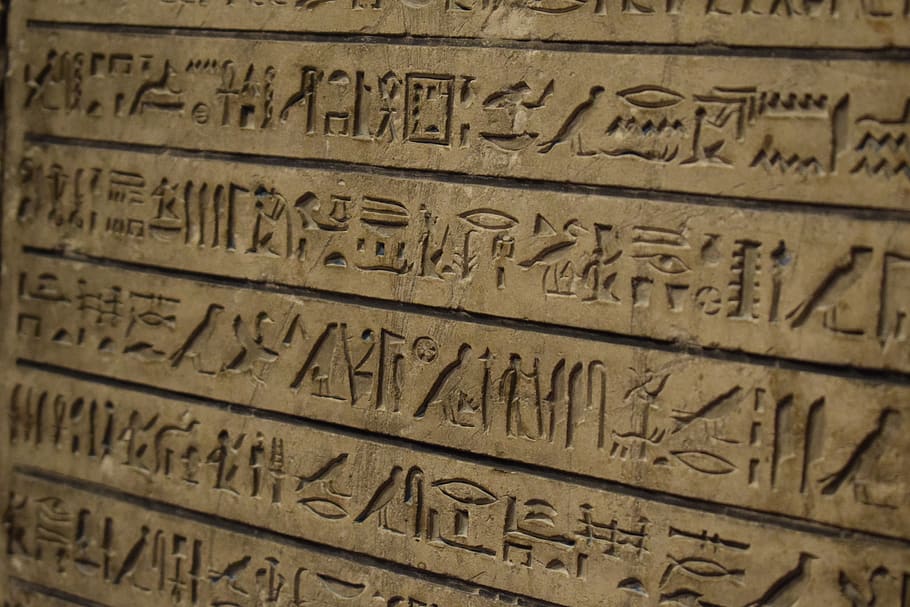 hieroglyphic, writing, egyptian, museum, vienna, ancient, antique