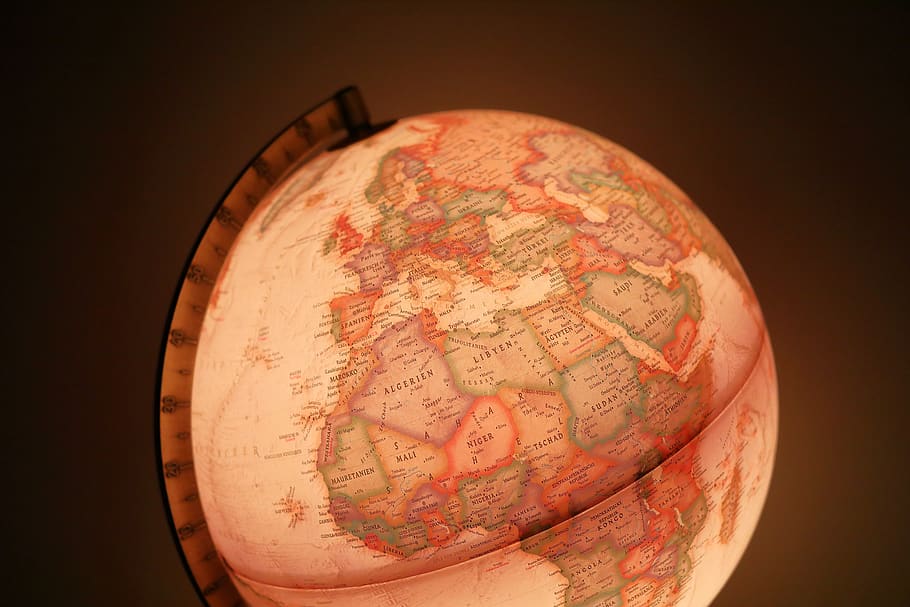 political globe, globe - man made object, planet earth, map, sphere