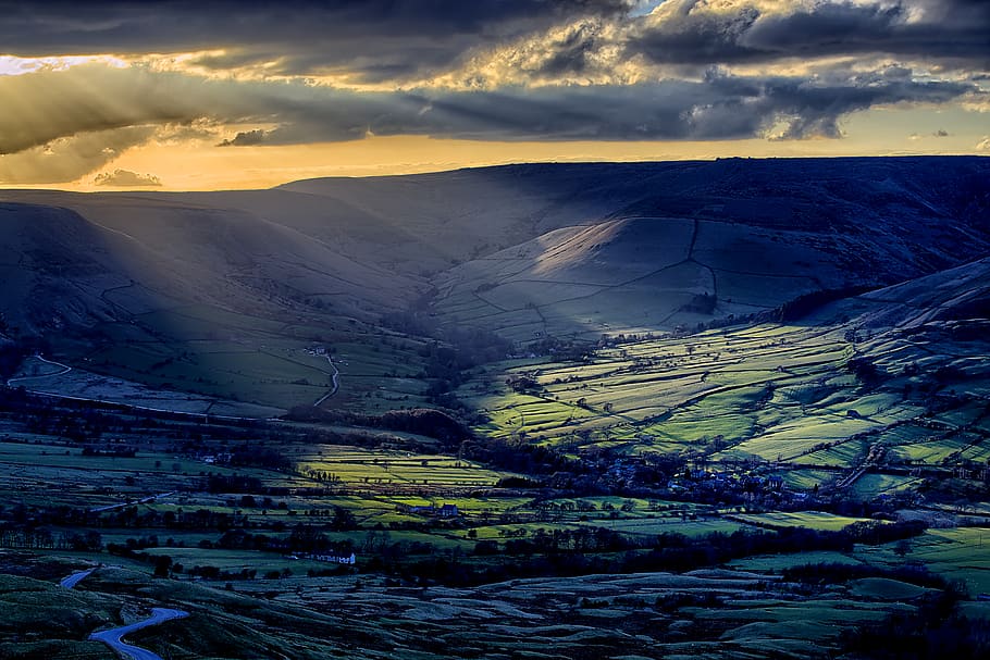 united kingdom, malham, cloud - sky, environment, landscape HD wallpaper