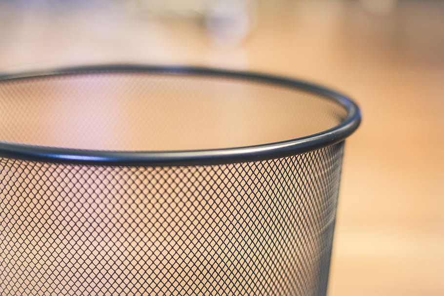 trash can, garbage, rubbish, mesh, minimalist, minimalism, pattern HD wallpaper