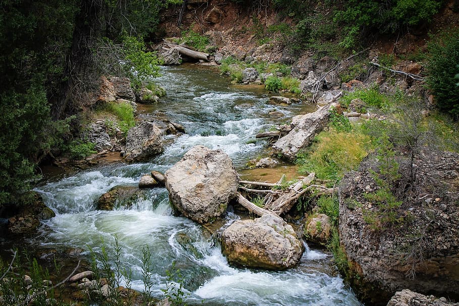 river, stream, creek, utah, salt lake city, nature, landscape HD wallpaper