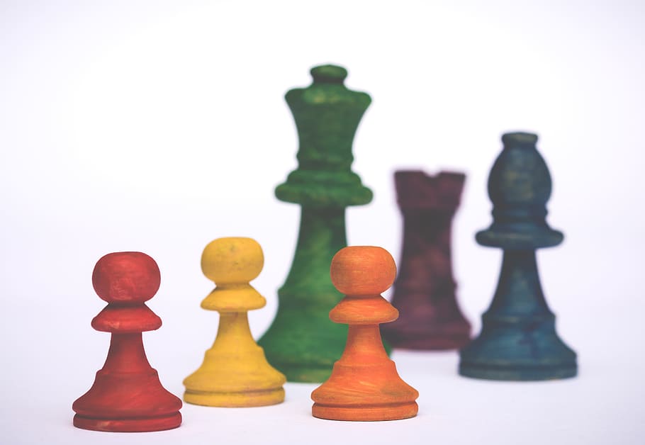 Assorted-color Chess Pieces, challenge, close-up, game, intelligence HD wallpaper