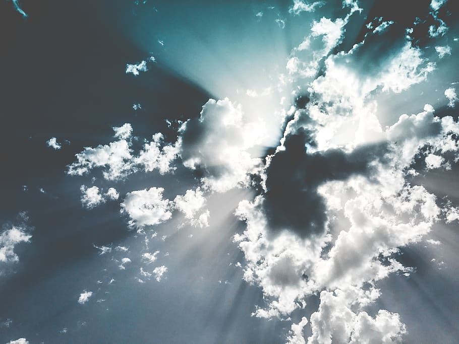 White Sky, atmosphere, bright, cloudiness, clouds, cloudscape HD wallpaper