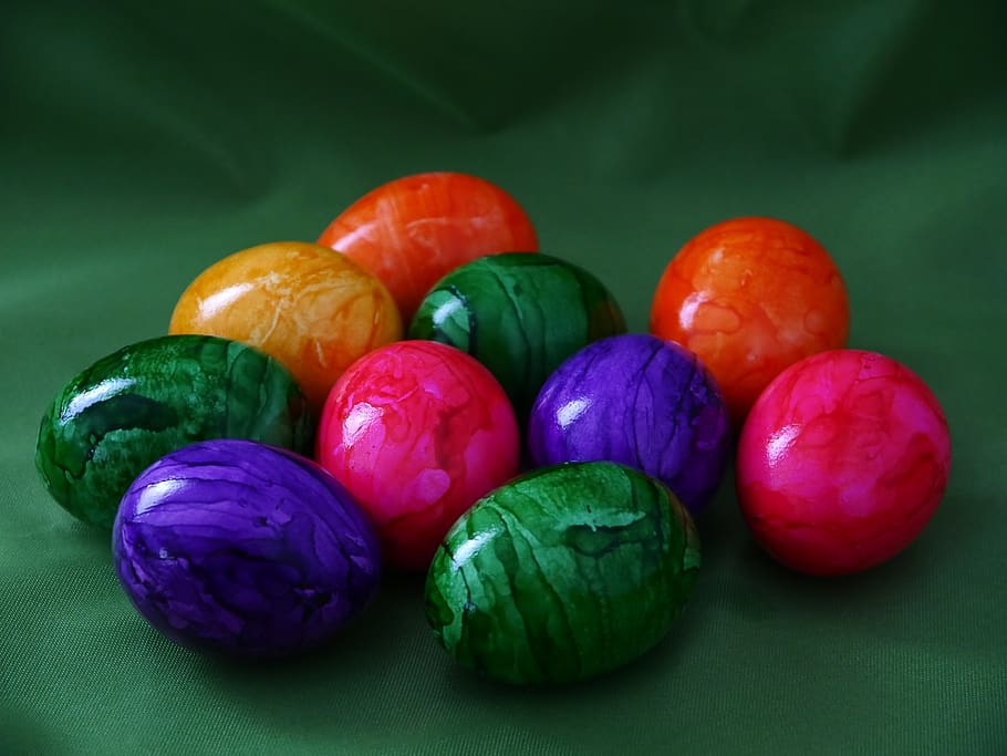 easter, easter eggs, colored, colorful, cheerful, food, food and drink HD wallpaper