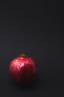 round red fruit, plant, food, flora, produce, dark background HD wallpaper