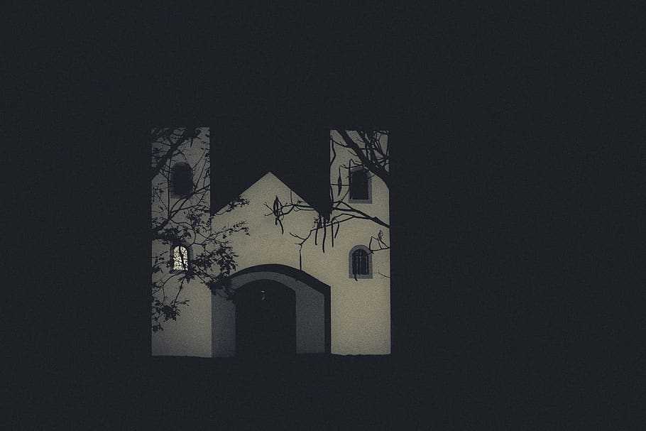 brazil, pardinho, tree, shadow, house, night, no people, copy space HD wallpaper