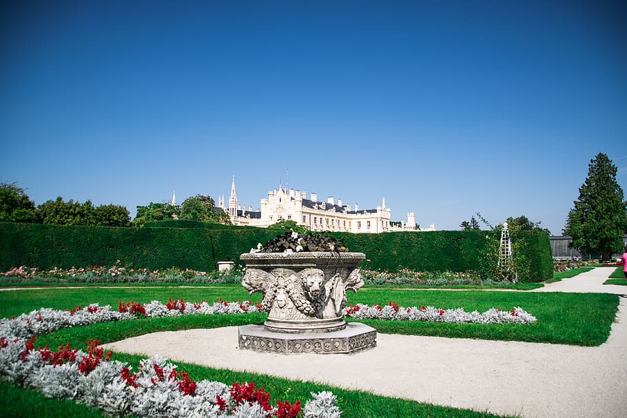 park, castle, architecture, historically, plant, garden, built structure HD wallpaper