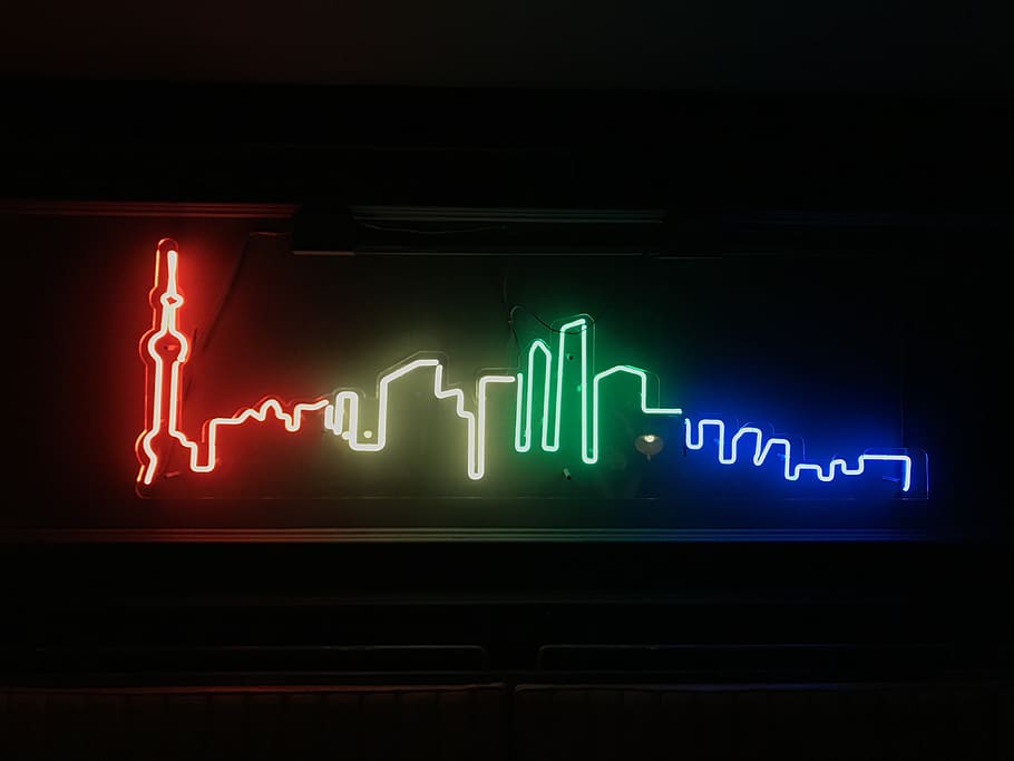neon, light, shanghai, city, life, neonlights, display, electronics, HD wallpaper
