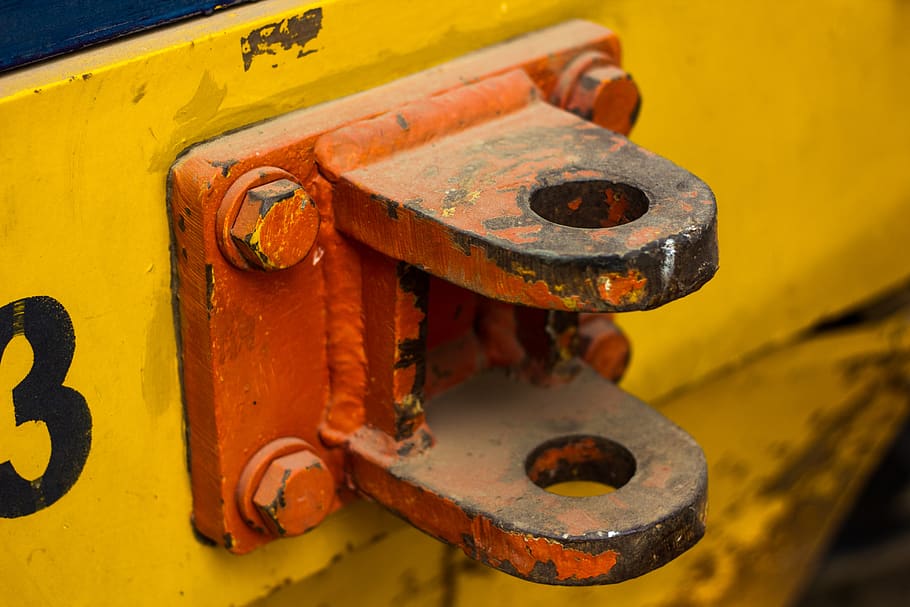 socket, yellow, orange, orange socket, bolted, metal, rusty HD wallpaper