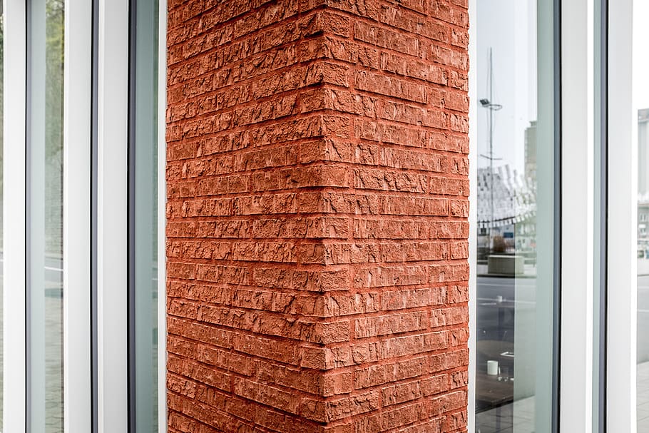 belgium, leuven, wall, texture, brickwork, brick texture, brown, HD wallpaper