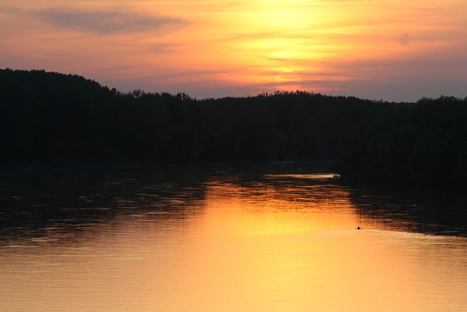 croatia, osijek, sunset, water, sky, scenics - nature, beauty in nature, HD wallpaper