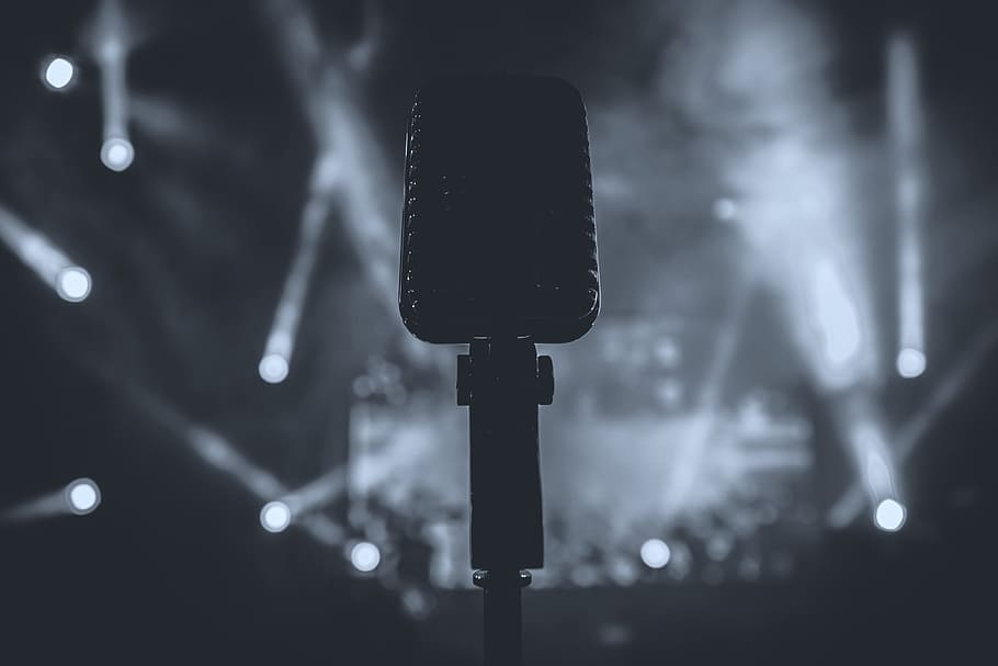 Microphone, technology, music, retro, input device, arts culture and entertainment HD wallpaper