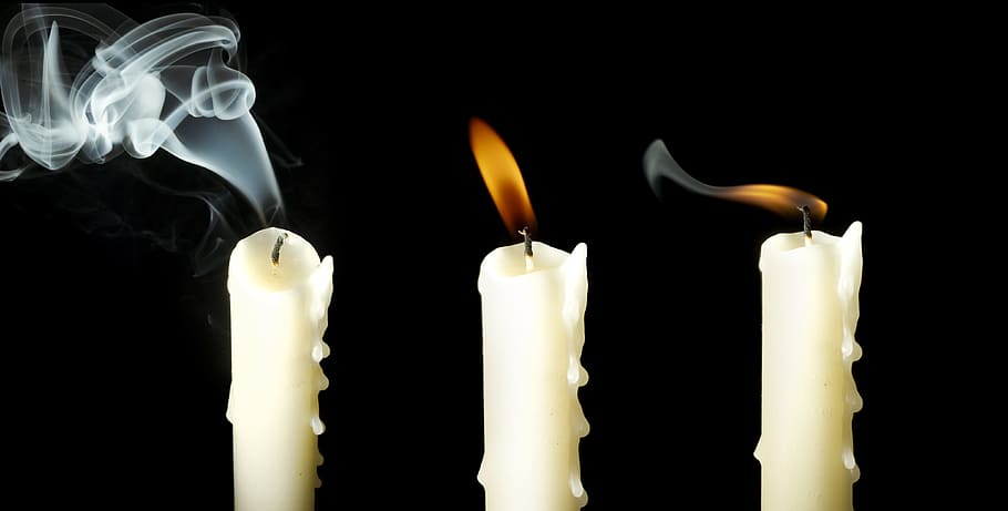 candle, wax, flame, fire, light, burning, heat - temperature HD wallpaper