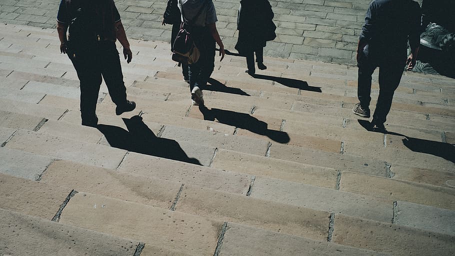 low section, group of people, real people, human leg, shadow HD wallpaper