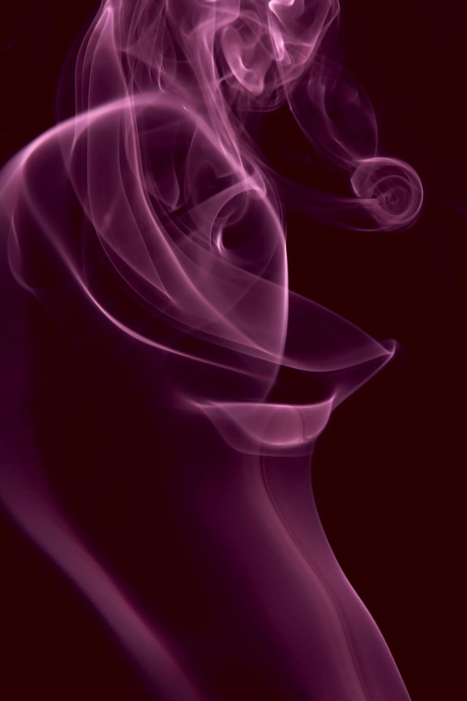 background, smoke, isolated, black, smooth, shape, abstract HD wallpaper