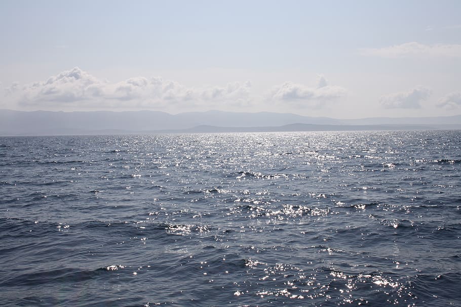 croatia, crystal, blue, sea, water, sky, scenics - nature, beauty in nature HD wallpaper