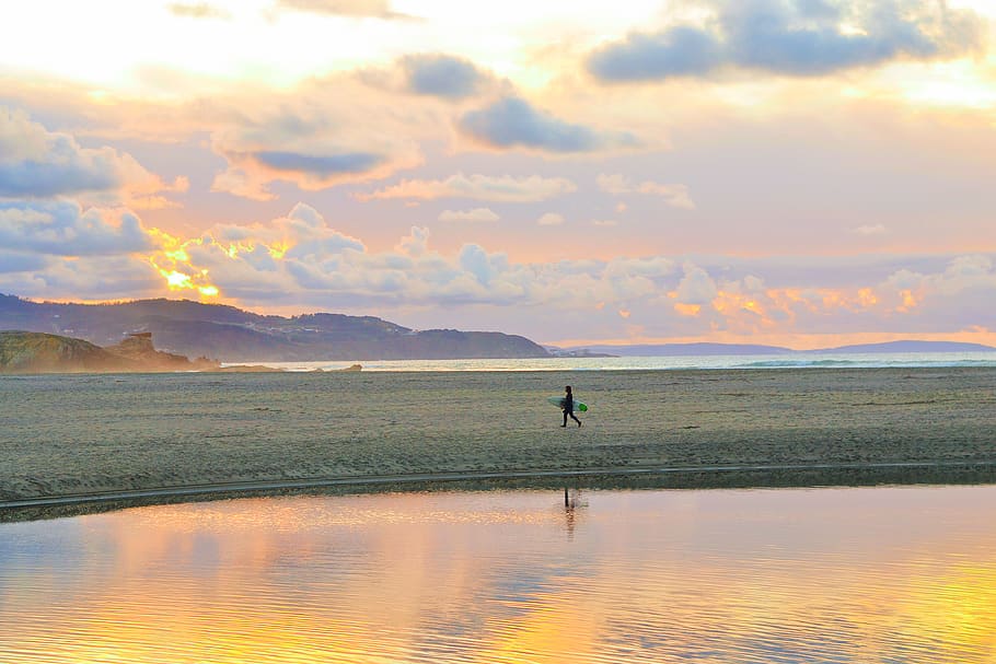 surf, beach, surfing, summer, sunset, sports, sea, surfer, surfboard HD wallpaper