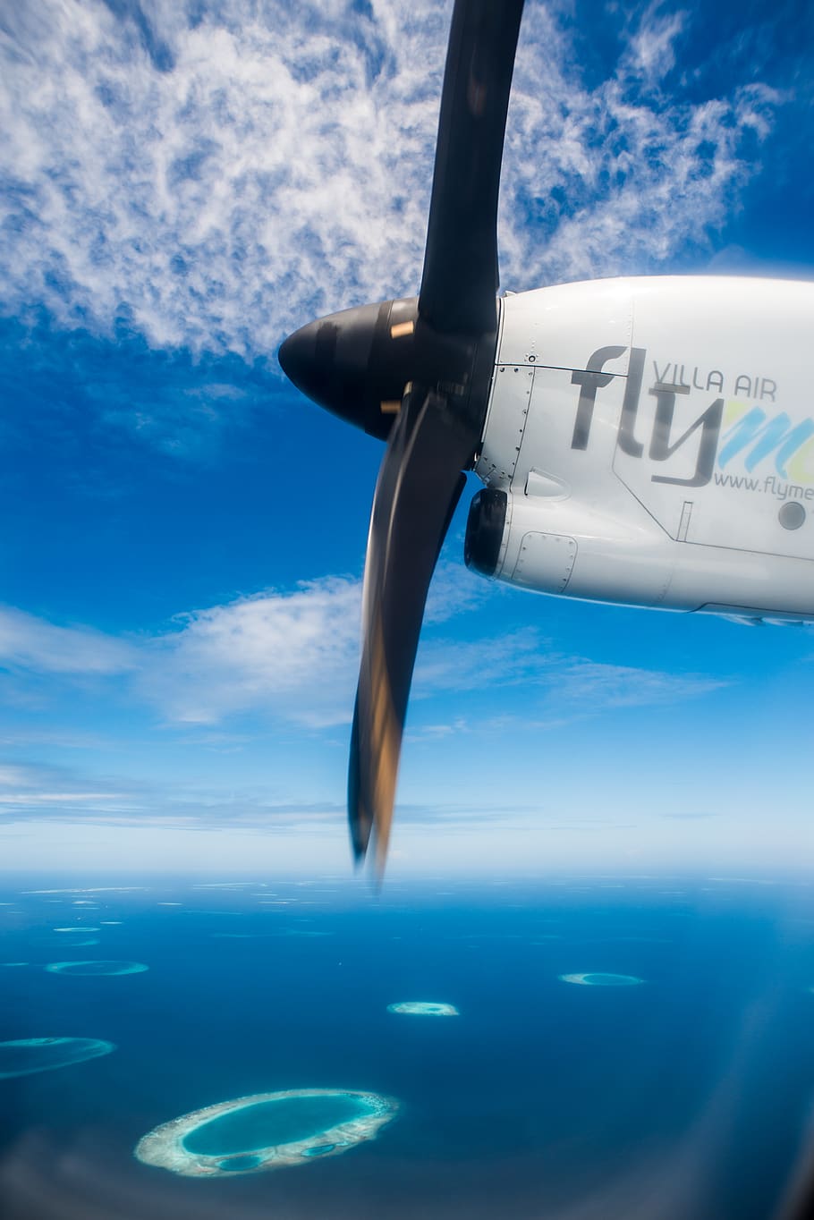 White Plane on Sky, air, aircraft, airplane, aviation, clouds HD wallpaper