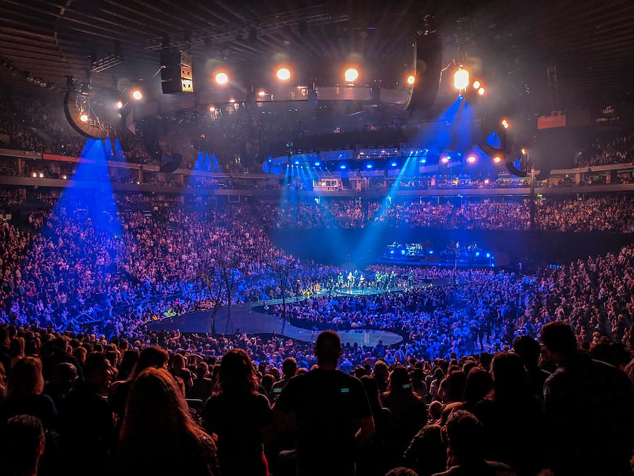 people gathering inside dome building, crowd, group of people HD wallpaper
