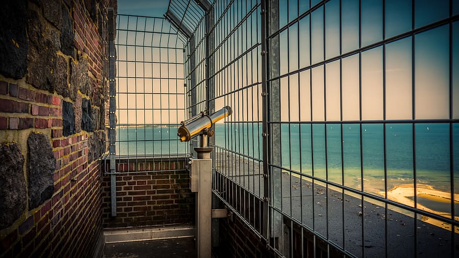 view, observation deck, binoculars, telescope, vision, outlook HD wallpaper