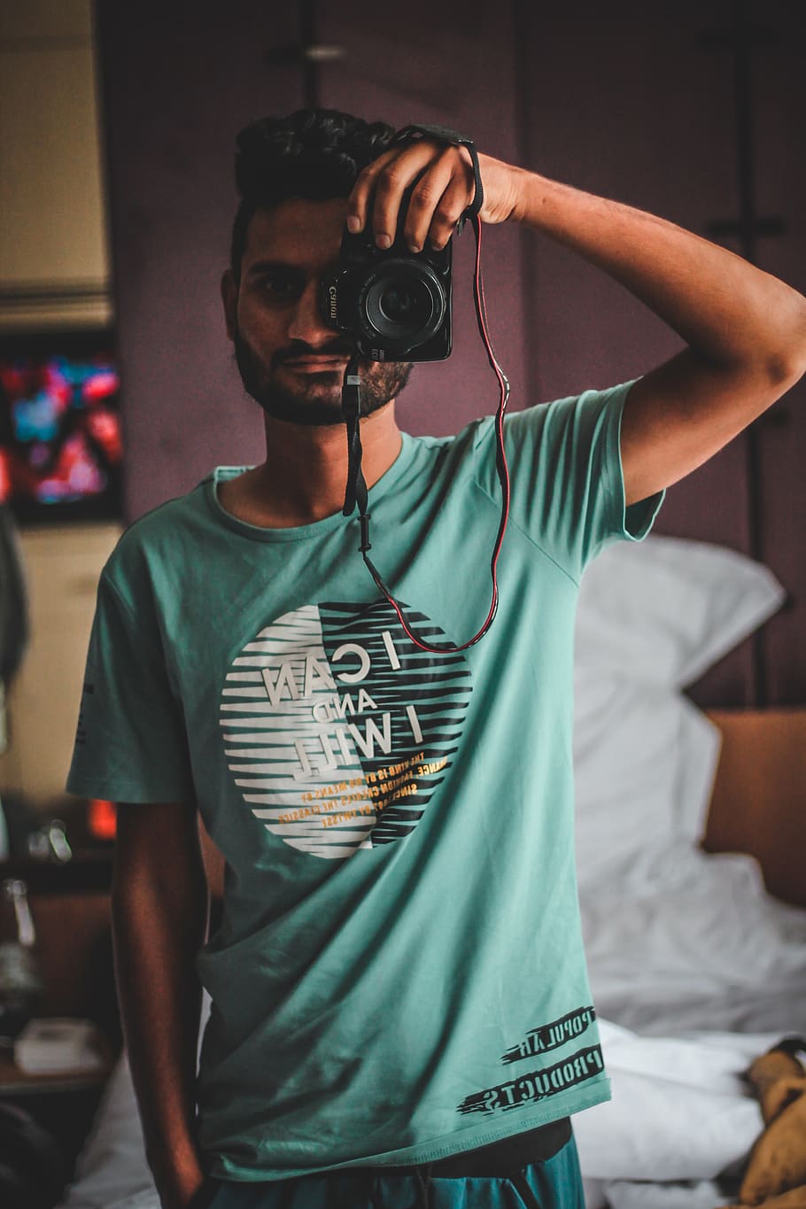 Person Holding Black Camera, fine-looking, guy, handsome, male HD wallpaper