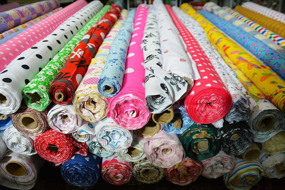 fabric, cloth, fashion, textile, glamour, luxury, silk, rolls, HD wallpaper
