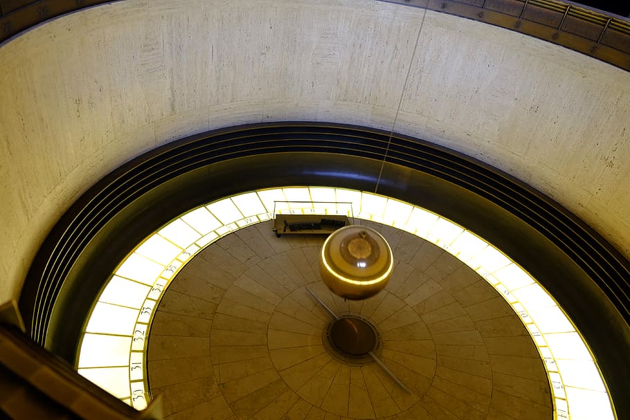 dome ceiling with turned on lights, light fixture, united states HD wallpaper