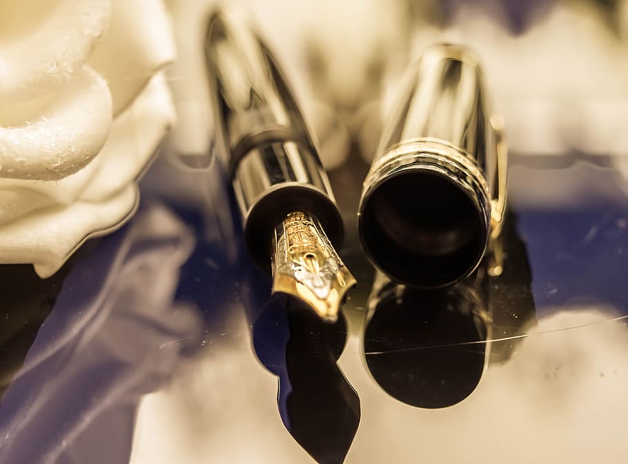 filler, pen, nib, macro, mont, blanc, write, object, close-up HD wallpaper