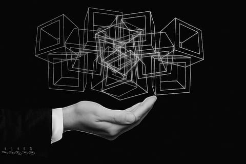 block chain, data, record, hand holding, blocks, cryptographically HD wallpaper