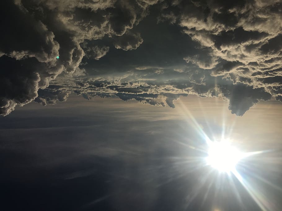 clouds, sun, sky, cloud - sky, beauty in nature, scenics - nature HD wallpaper