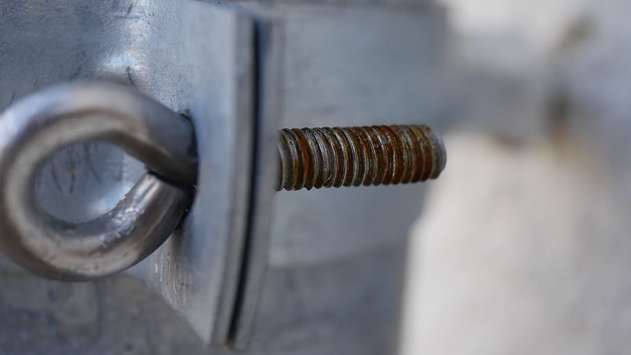 screw, thread, rust, technology, craft, metal, close-up, day HD wallpaper