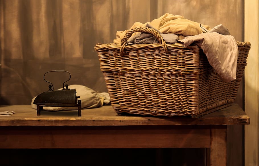 iron, nostalgia, basket, object, metal, container, wicker, no people HD wallpaper