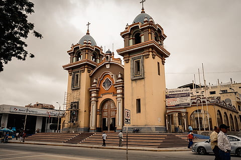 peru, tumbes, peruvian, street, glorious church, lakes, trees HD wallpaper