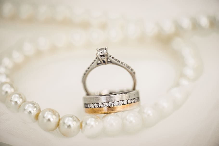 silver-colored ring, jewelry, wealth, indoors, luxury, diamond - gemstone HD wallpaper