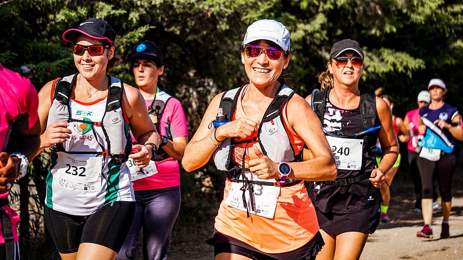 Group of People Doing Marathon, action, active, athlete, competition HD wallpaper