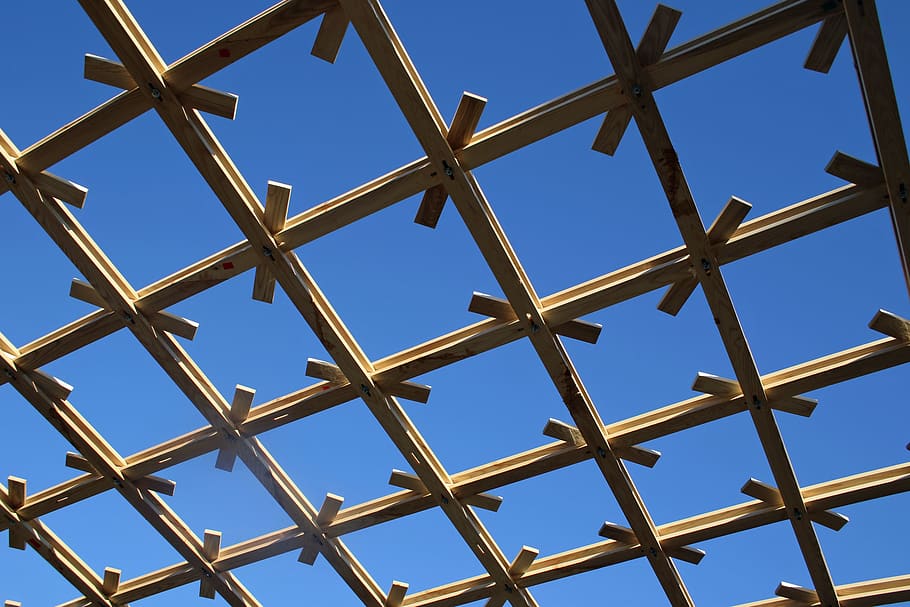 sky, full frame, no people, blue, pattern, clear sky, barrier HD wallpaper