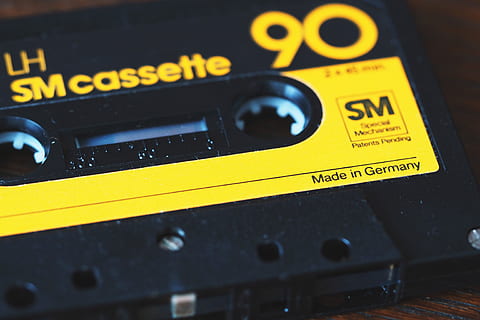Cassette Tape, technology, yellow, close-up, communication, no people HD wallpaper