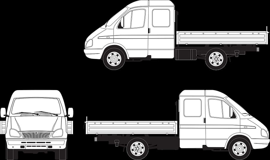 passenger, gazelle, transport, van, truck, auto, automobile