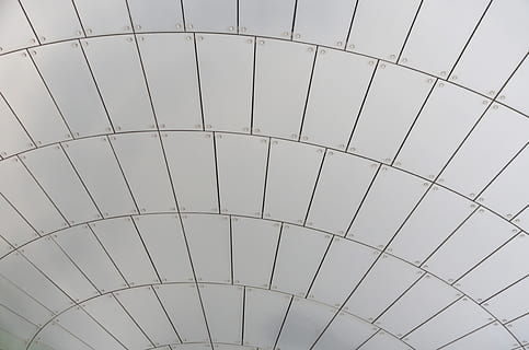 architecture, design, pattern, minimal, black and white, grid HD wallpaper