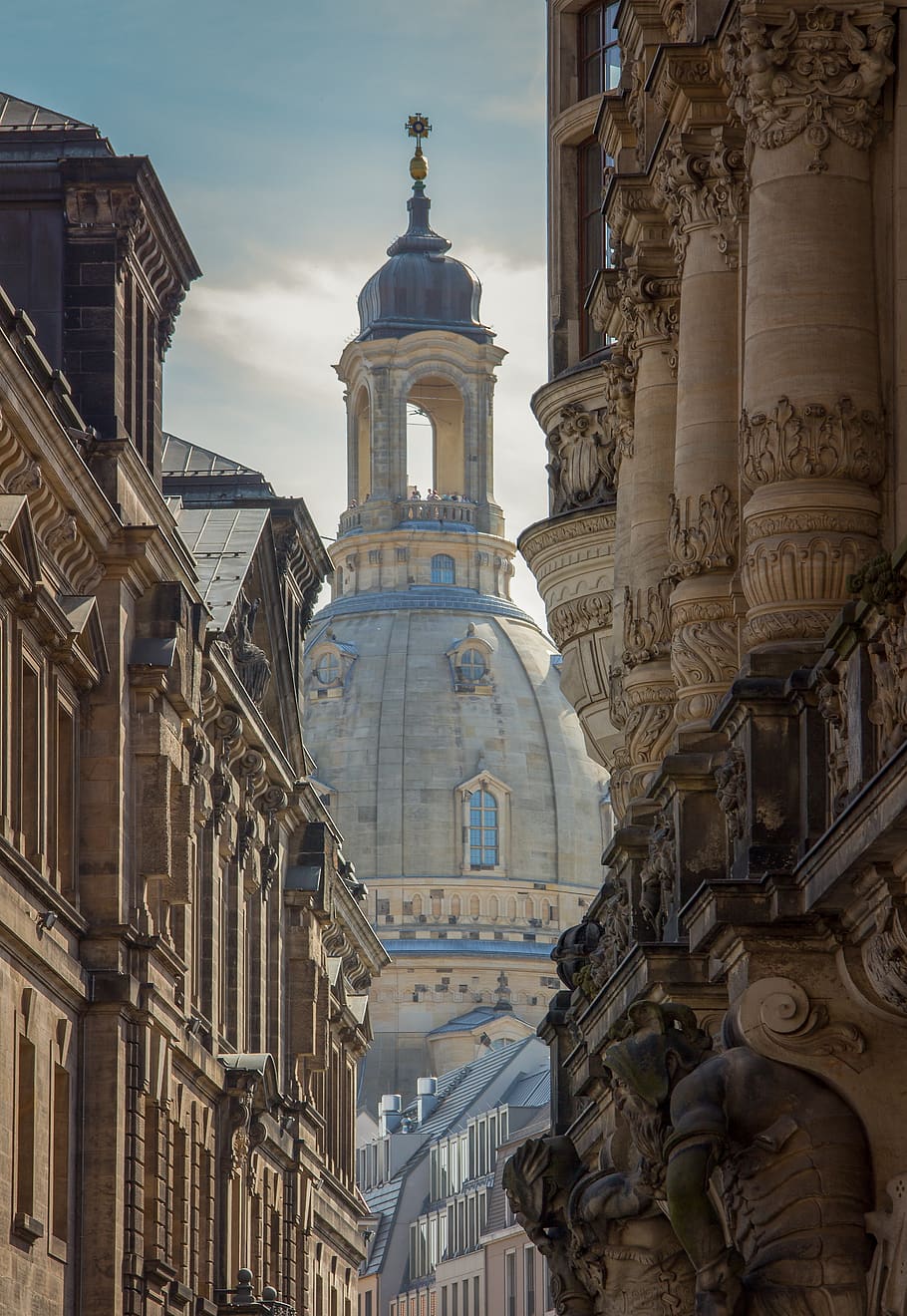 frauenkirche, dresden, architecture, old, lighting, building HD wallpaper