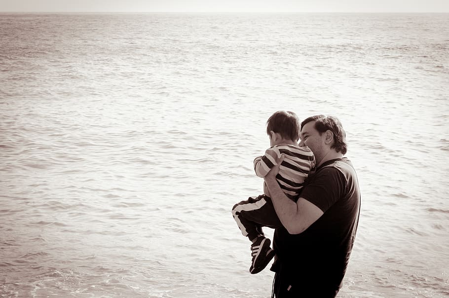 two people, water, togetherness, love, couple - relationship HD wallpaper